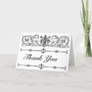 Search for fleur de lis thank you cards Black