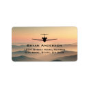 Search for aircraft return address labels Jet