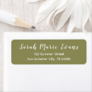 Search for olive green return address labels Modern