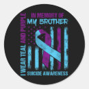 Search for purple ribbon stickers Mental health awareness