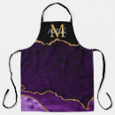 Search for purple and gold aprons Agate