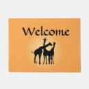 Search for giraffe doormats Wild animal