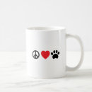 Search for peace love dogs mugs Paw