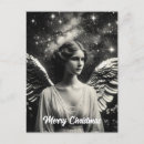 Search for black and white angel postcards Christian