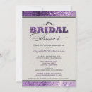 Search for purple bling invitations Glitter