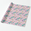 Search for dinosaur holiday wrapping paper Santa
