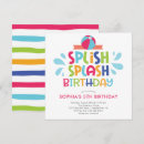 Search for splish splash birthday invitations Pool