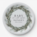 Search for winter baby shower plates Baby its cold outside