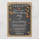Search for fall house warming invitations Leaves