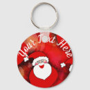 Search for santa claus key rings Red