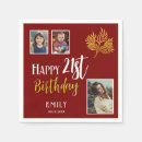 Search for happy 21st birthday napkins Elegant