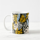 Search for tropical leaves pattern mugs Background