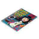 Search for pop art girl notebooks Music lover