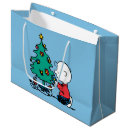 Search for charlie brown gift bags Christmas tree