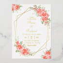 Search for gold foil geometric wedding invitations Blush