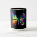 Search for neon rainbow mugs Butterfly