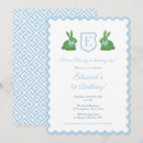 Search for bunny party invitations Blue
