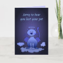 Search for cat pet sympathy cards Heaven