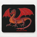 Search for fantasy dragon mouse mats Red