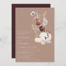 Search for pumpkin engagement party invitations Brown