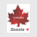 Search for red maple leaf stickers Canada