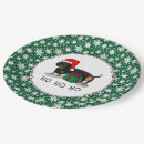 Search for dachshund christmas plates Santa claus