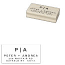 Search for couple address rubber stamps Minimalist