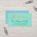 Search for mermaid scales business cards Gold