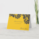Search for grey damask thank you cards Yellow