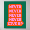 Search for never give up posters Determination