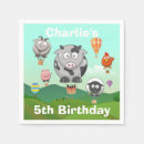 Search for cow and chicken napkins For kids