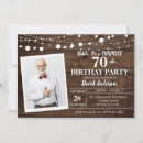 Search for male 60th birthday invitations Rustic