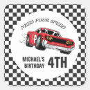 Search for checkered flag stickers Need four speed