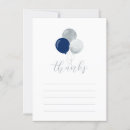 Search for navy silver thank you cards Blue