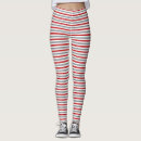 Search for red and white striped leggings Horizontal stripes