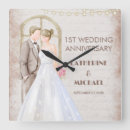 Search for romantic clocks Bride and groom
