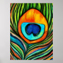 Search for peacock feather painting posters Teal