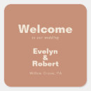 Search for welcome to our wedding stickers For her