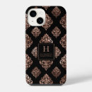Search for gold pattern iphone cases Monogram initial