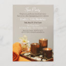 Search for massage party invitations Pamper