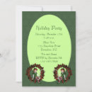 Search for girl christmas invitations Green