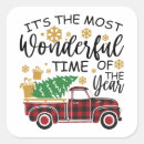 Search for the most wonderful time stickers Xmas