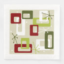 Search for mid century modern christmas napkins Retro
