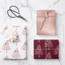 Search for rose gold and white wrapping paper For her