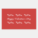 Search for romance rectangle stickers Red