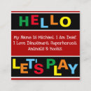 Search for parents business cards Children
