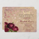 Search for fall sweet 16 invitations Red