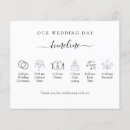 Search for timeline wedding programs Black and white