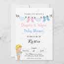 Search for diaper and wipe shower invitations For kids
