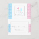Search for boy and girl twin christening invitations Pink